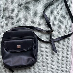 Black Leather Crossbody Bag